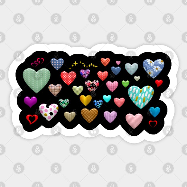 Hearts Everywhere Sticker by holidaystore